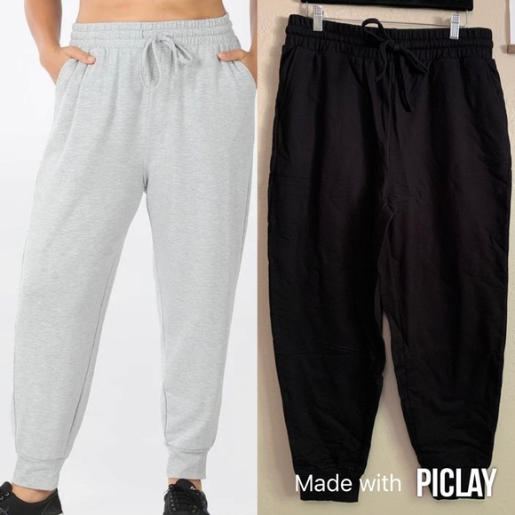 Zenana | Black Joggers - Picture 7 of 7
